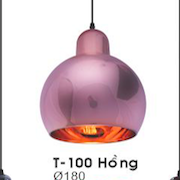 Đèn Thả Bàn Ăn VE1 T-100 Hồng Ø180